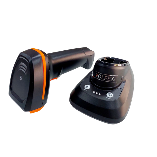 VOLFEX Wireless Barcode Scanner HC-4208RC - 2D Imager 100m Range | Professional