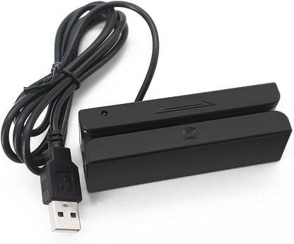 USB Magnetic Card Reader MSR - External Swipe Reader for POS Systems