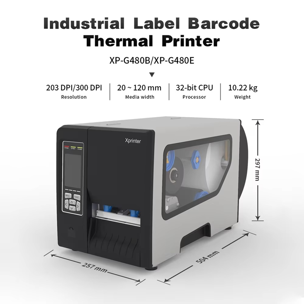 XPRINTER INDUSTRIAL LABEL PRINTER (XP-G480E)
