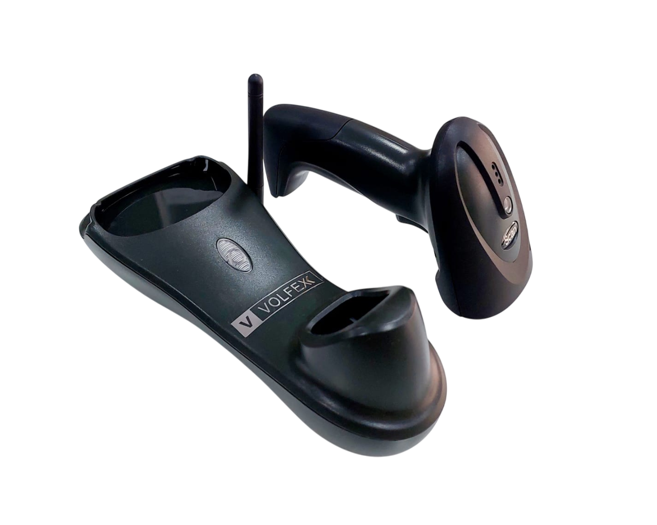 VOLFEX Wireless Barcode Scanner B2503 - 1D 2D QR Code Reader | Professional Grade