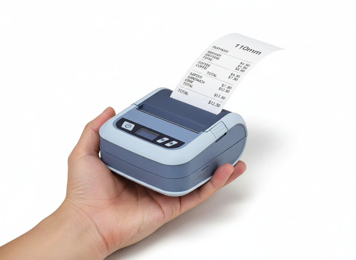 SWISSPOSS SPSE400 Bluetooth 110mm Thermal Printer - Wide Format Label & Receipt Printer