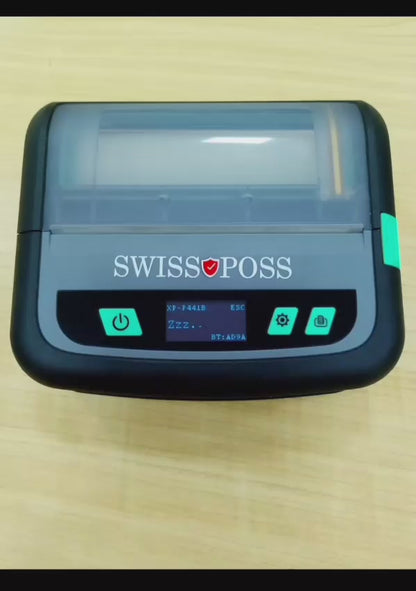 SWISSPOSS SPSE400 Bluetooth 110mm Thermal Printer - Wide Format Label & Receipt Printer