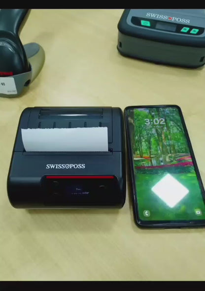 SWISSPOSS HQ300 Bluetooth 80mm Thermal Printer - Label & Receipt Printer